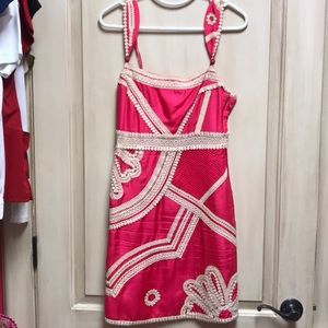 Giana Baraschi hot pink dress. Size 4